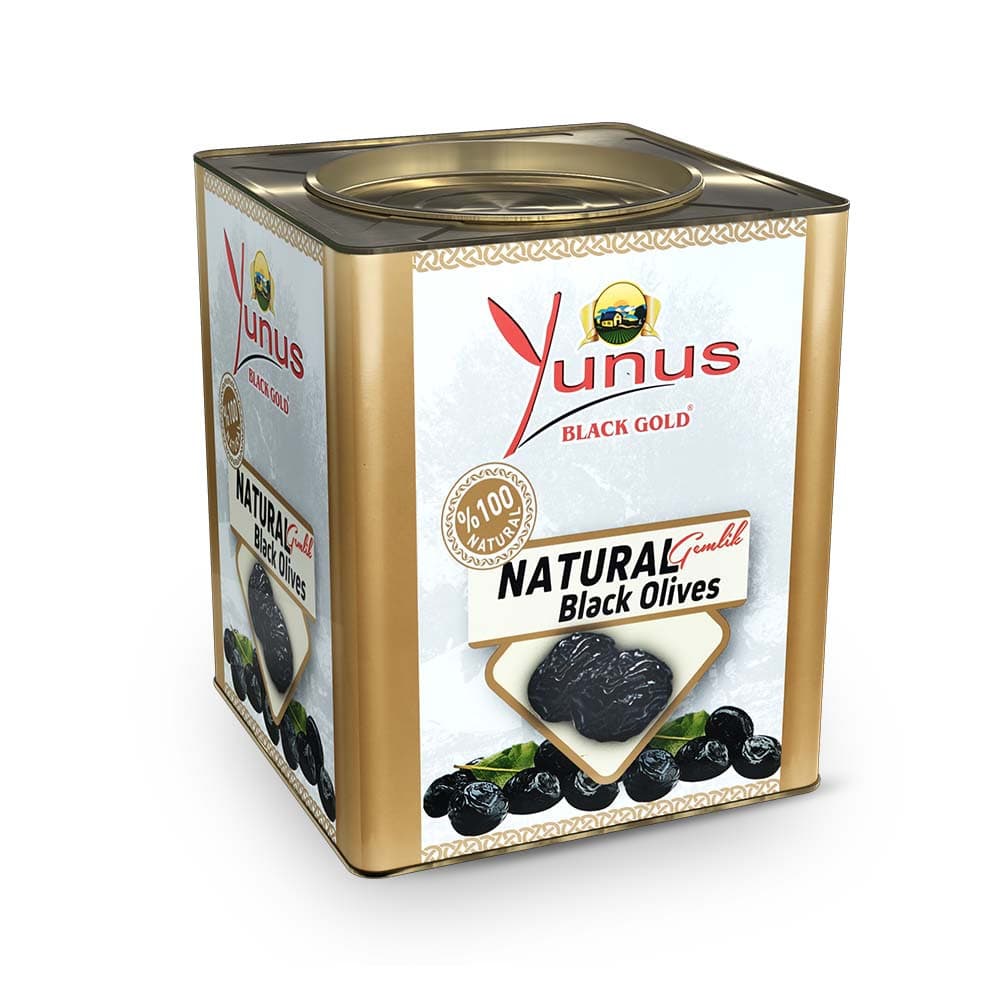 زيتون جمليك أسود طبيعي من يونس 2.5 كجم