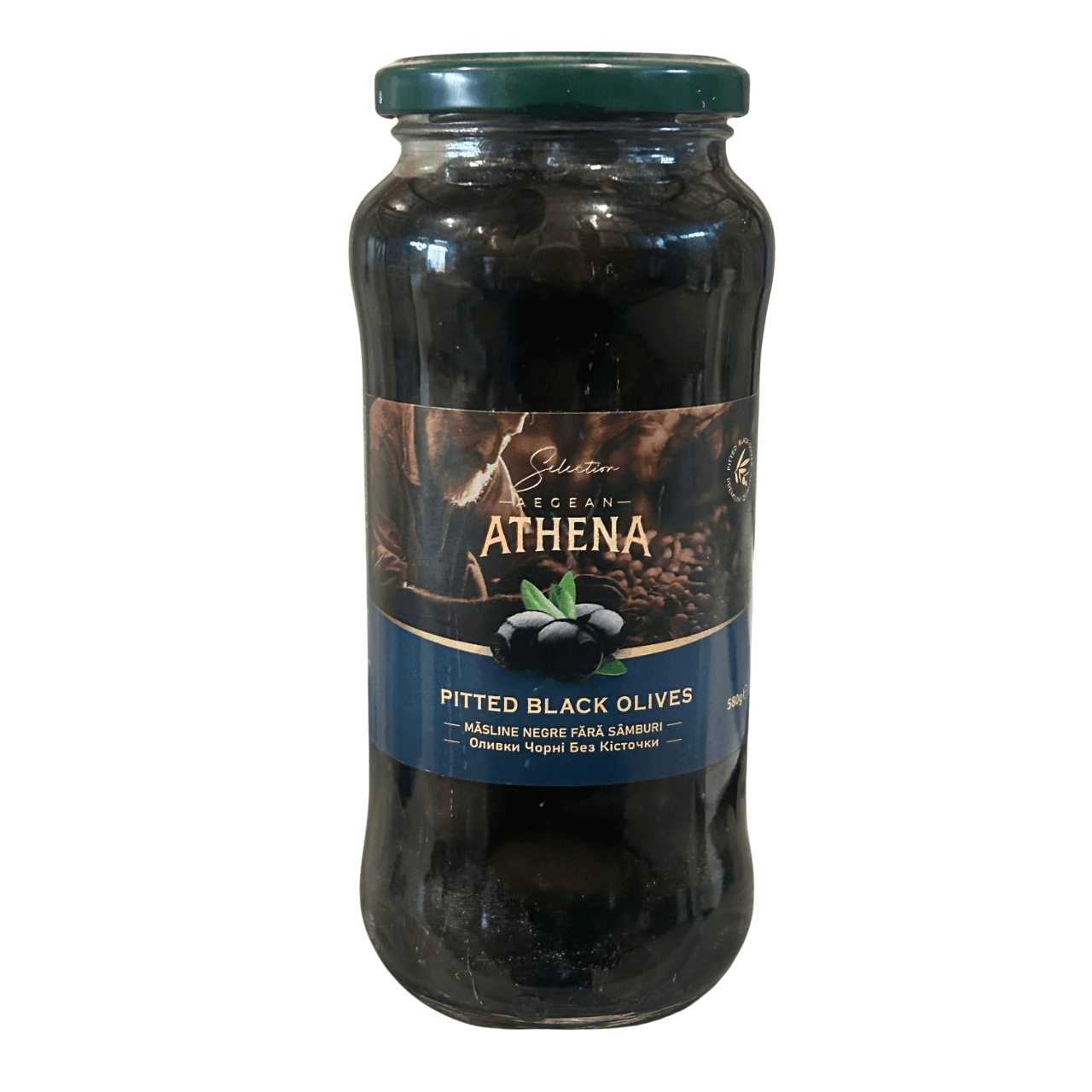 Măsline Negre Fără Sâmburi Athena Borcan 580 ml