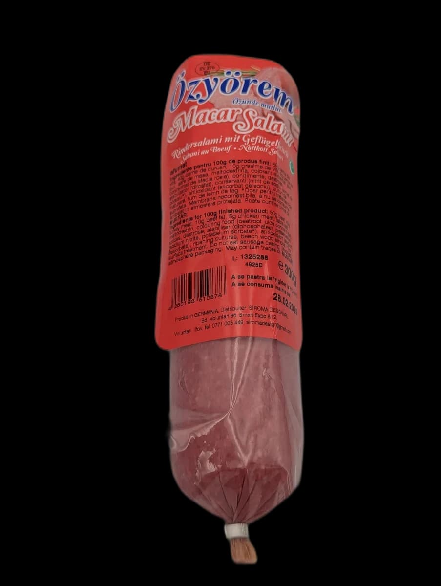 Salam de curcan, vită, pui (sticker)