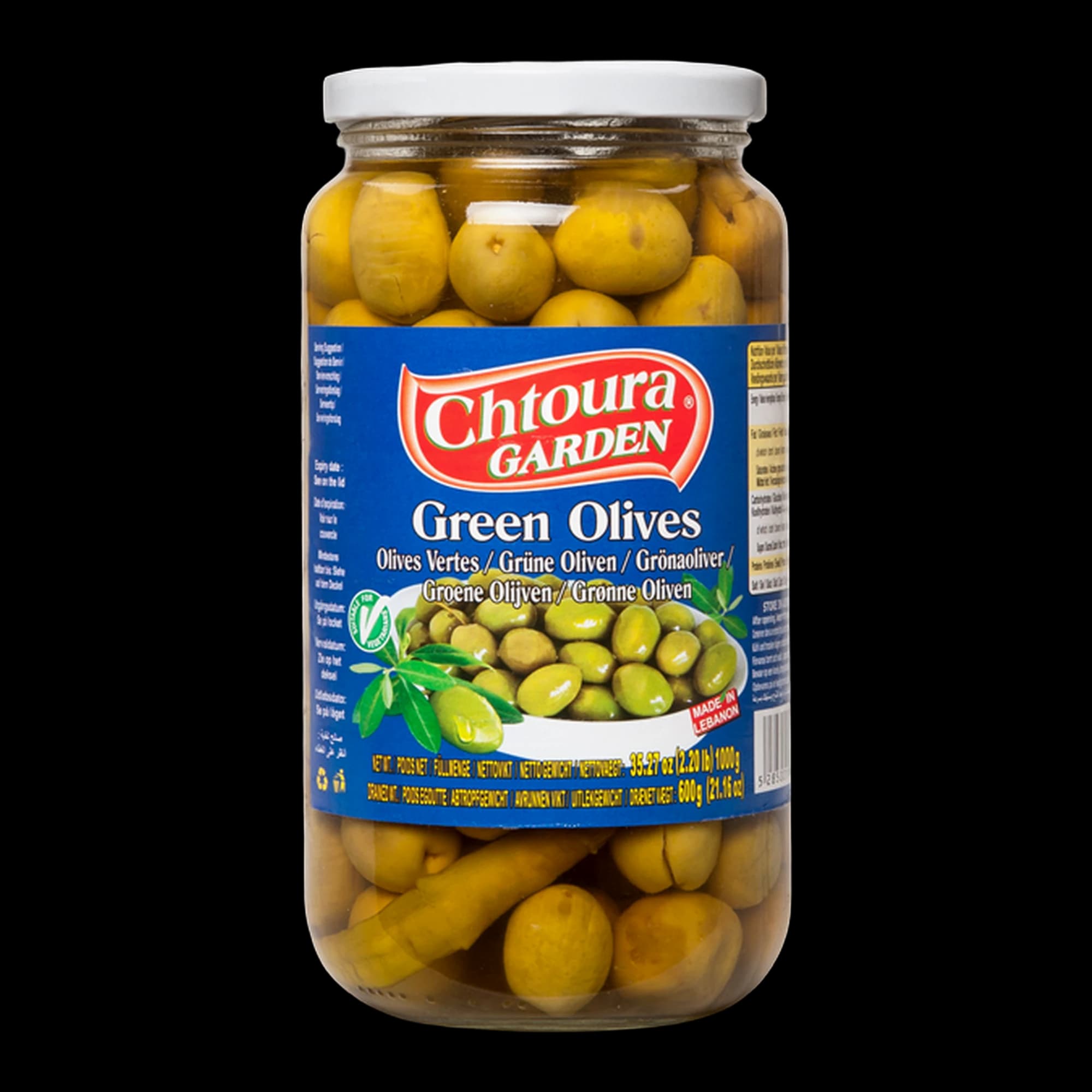 زيتون أخضر من شتورة جاردن 1 كجم