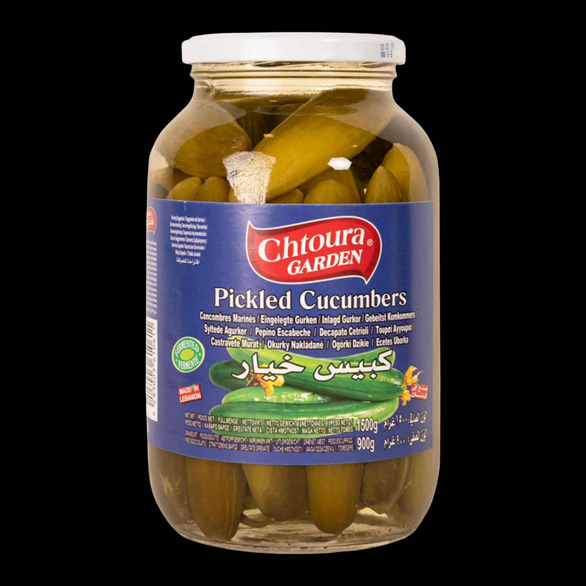 Pickled Cucumbers 1.5 kg Chtoura Garden