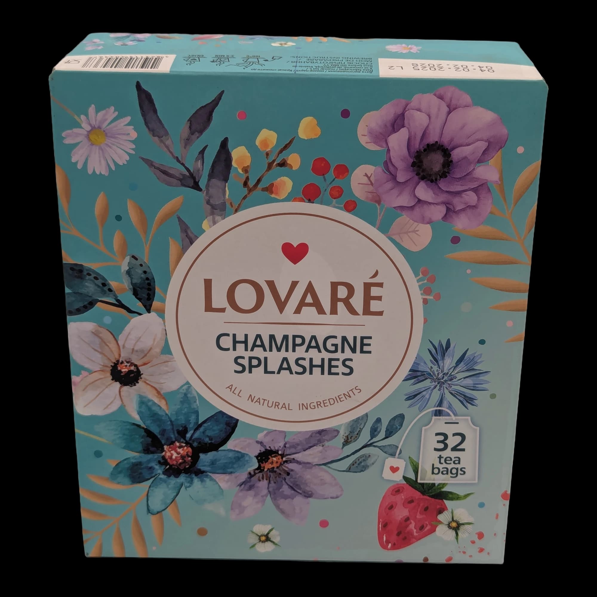 LOVARÉ Ceai Aromat Champagne Splashes 32 Plicuri
