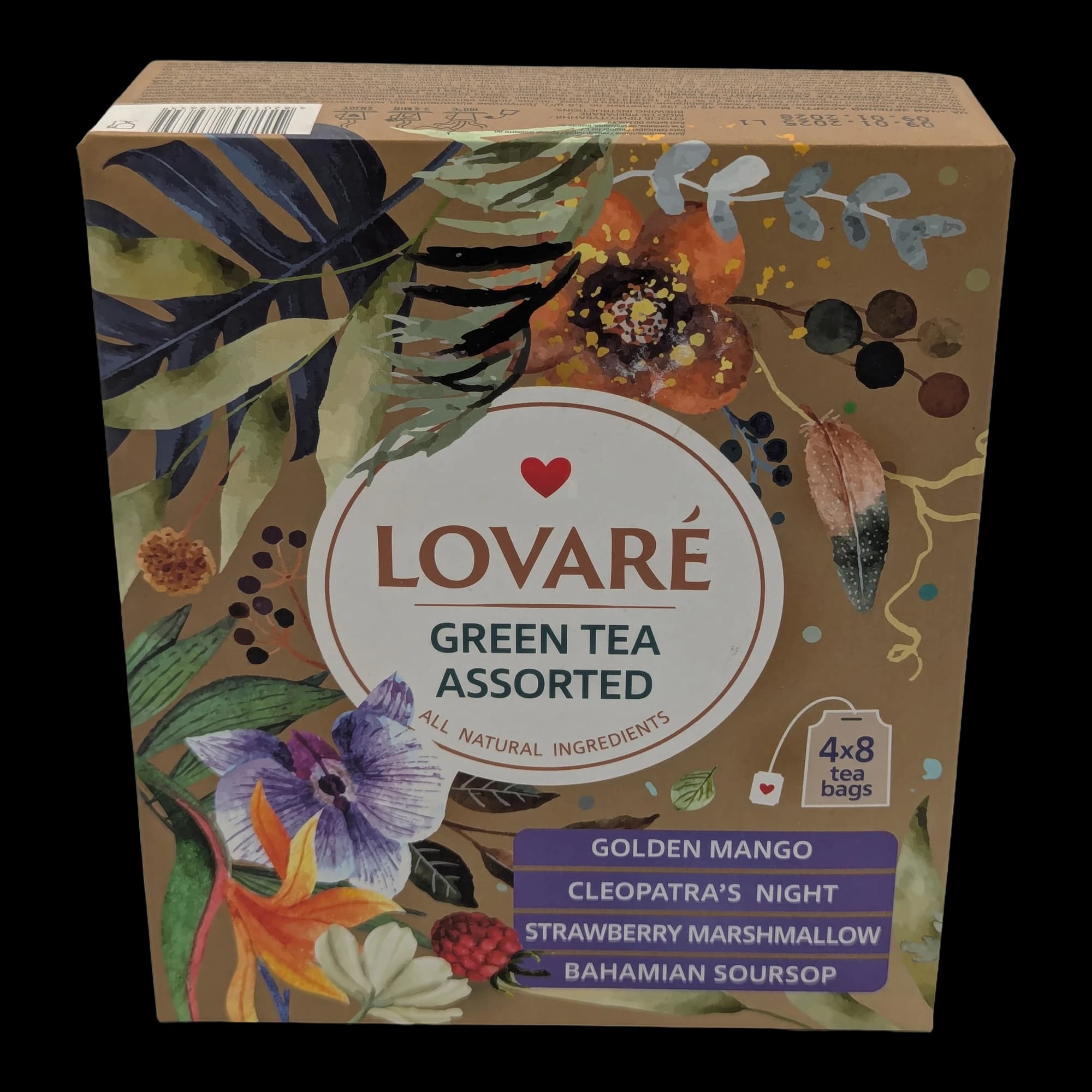 Lovére Ceai Verde Asortat 32 Plicuri