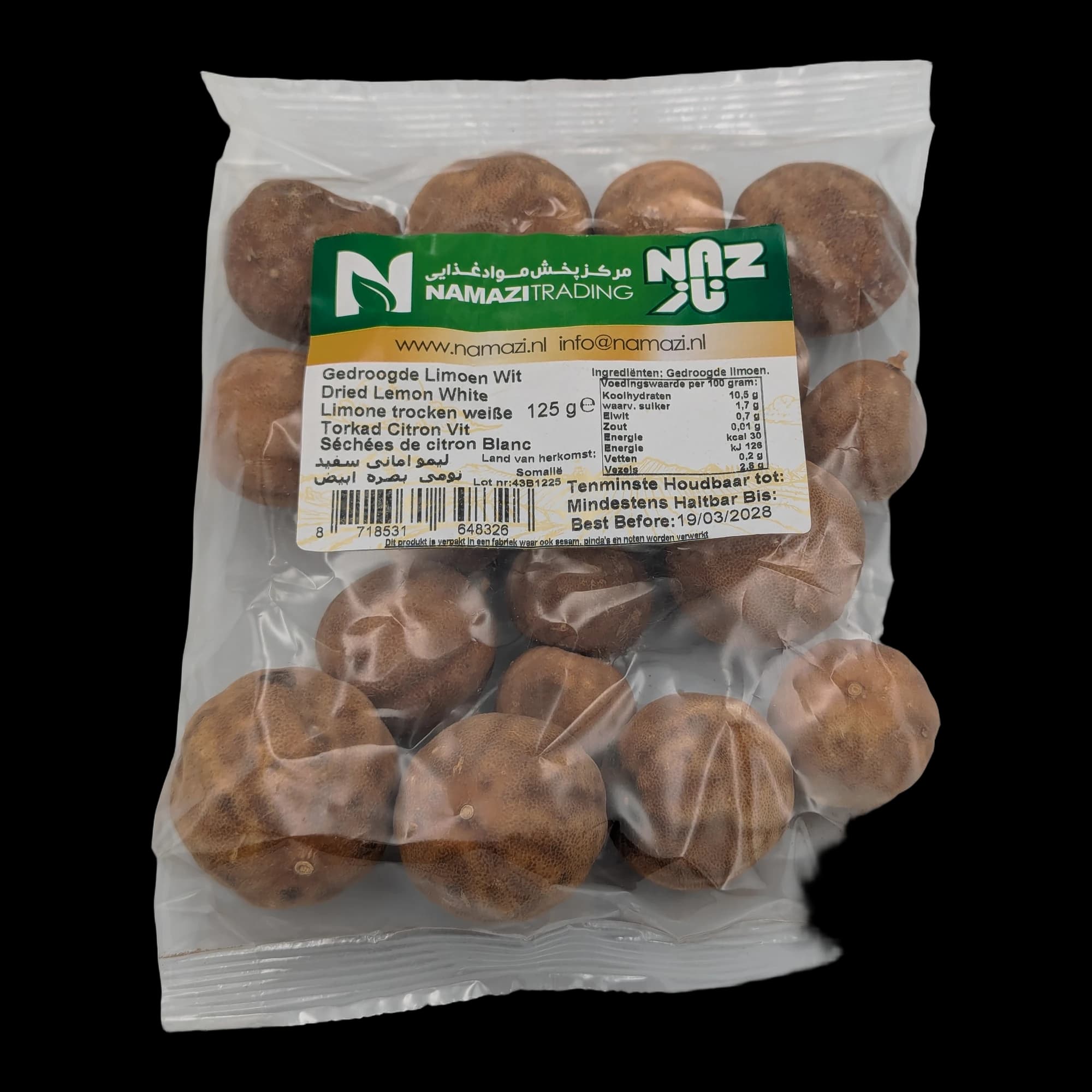 Felii de lămâie albă uscată Namazi Trading