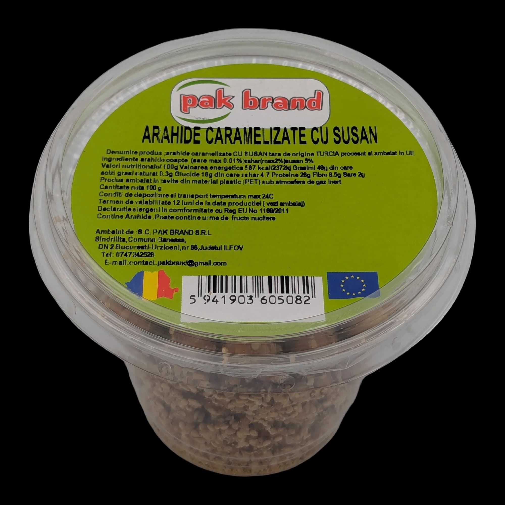 Arahide caramelizate cu susan