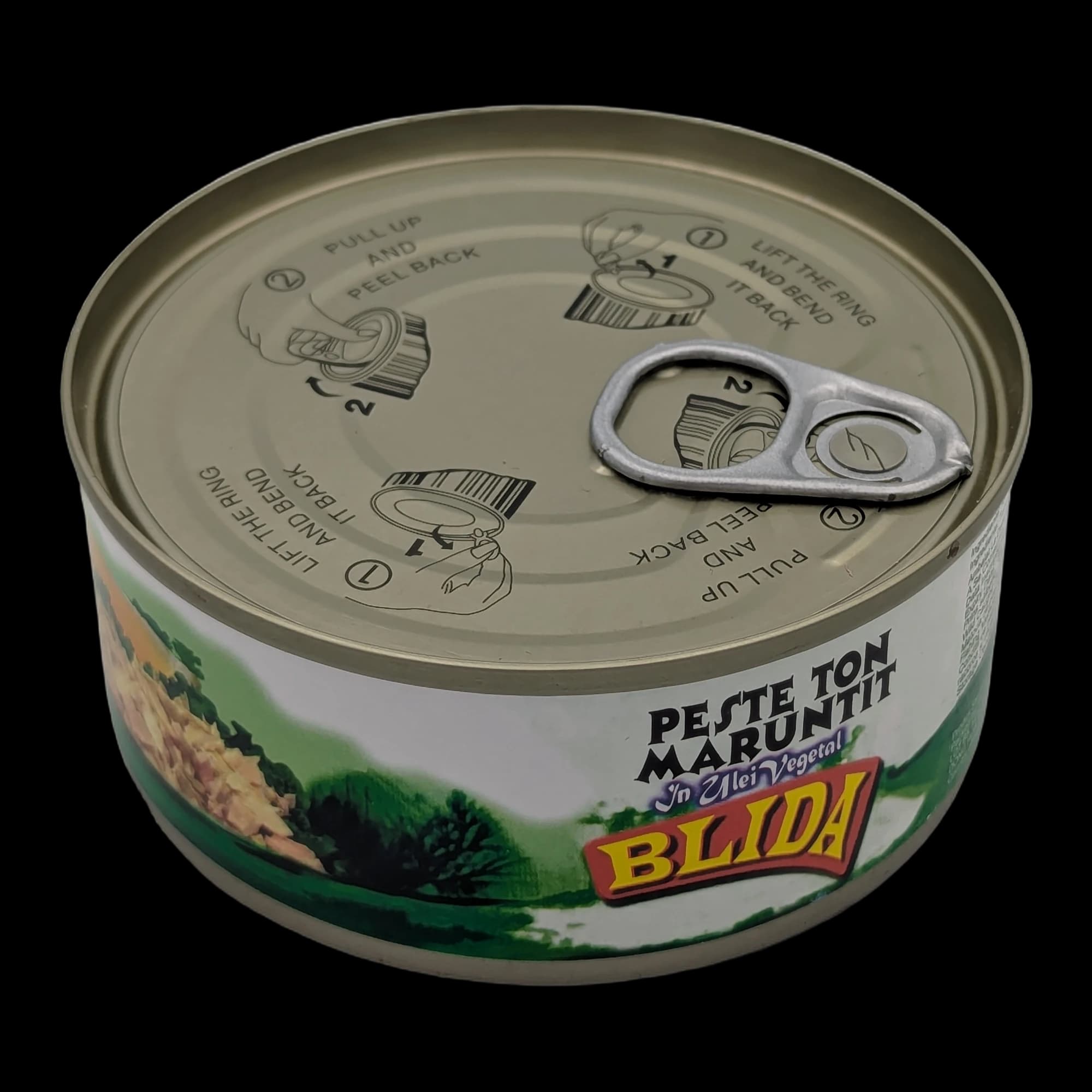 تونة مبشورة في الزيت النباتي