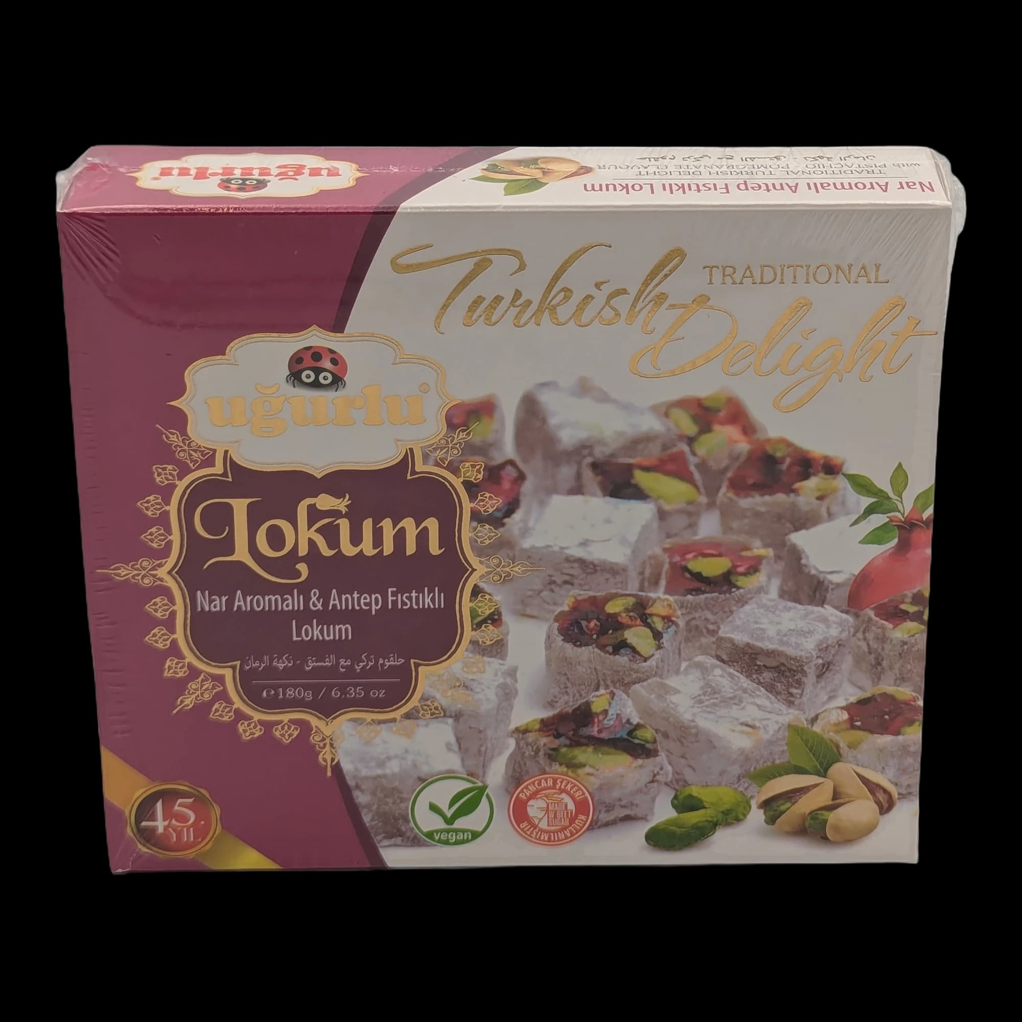 Pomegranate & Antep Pistachio Turkish Delight