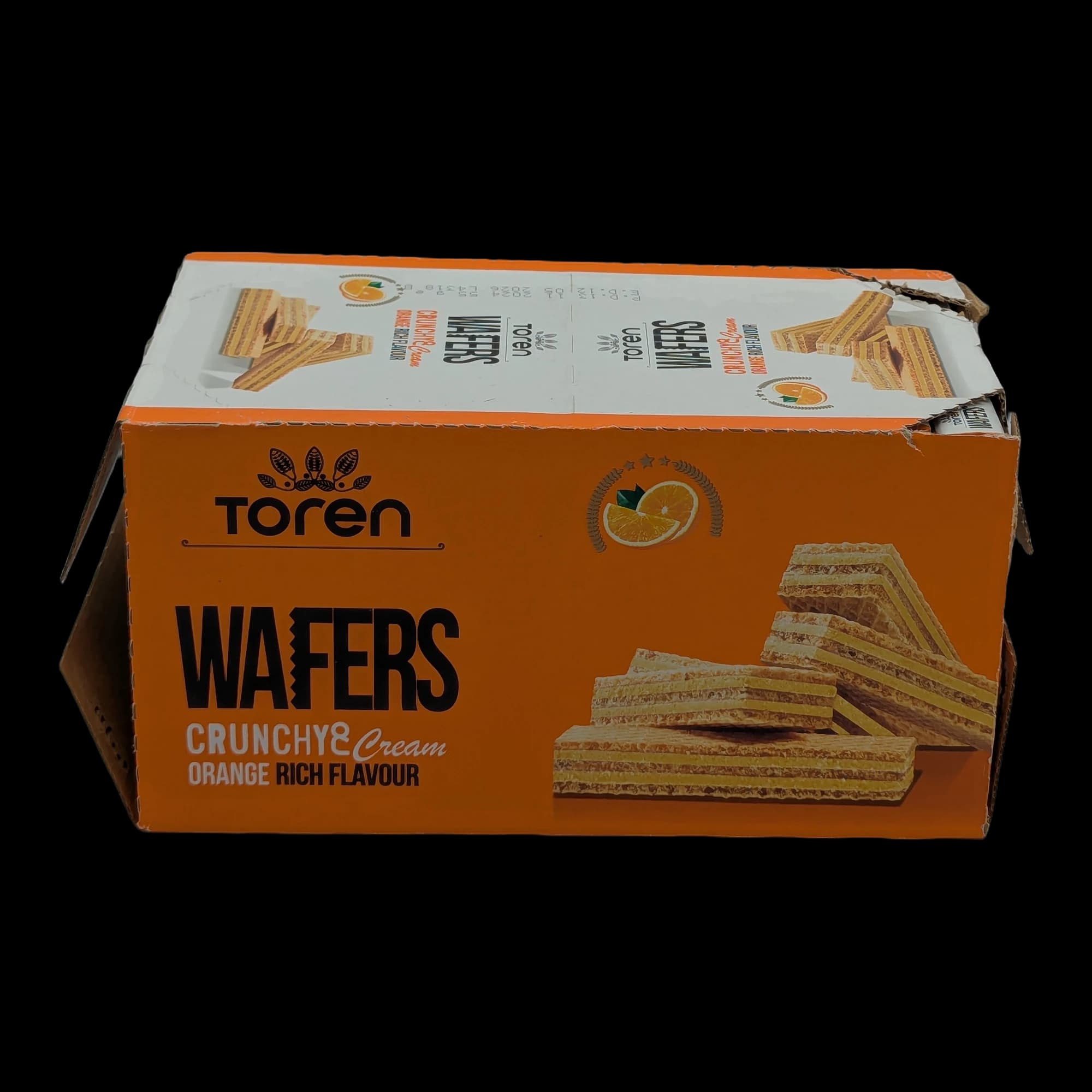 ويفر مقرمش بنكهة البرتقال الغنية