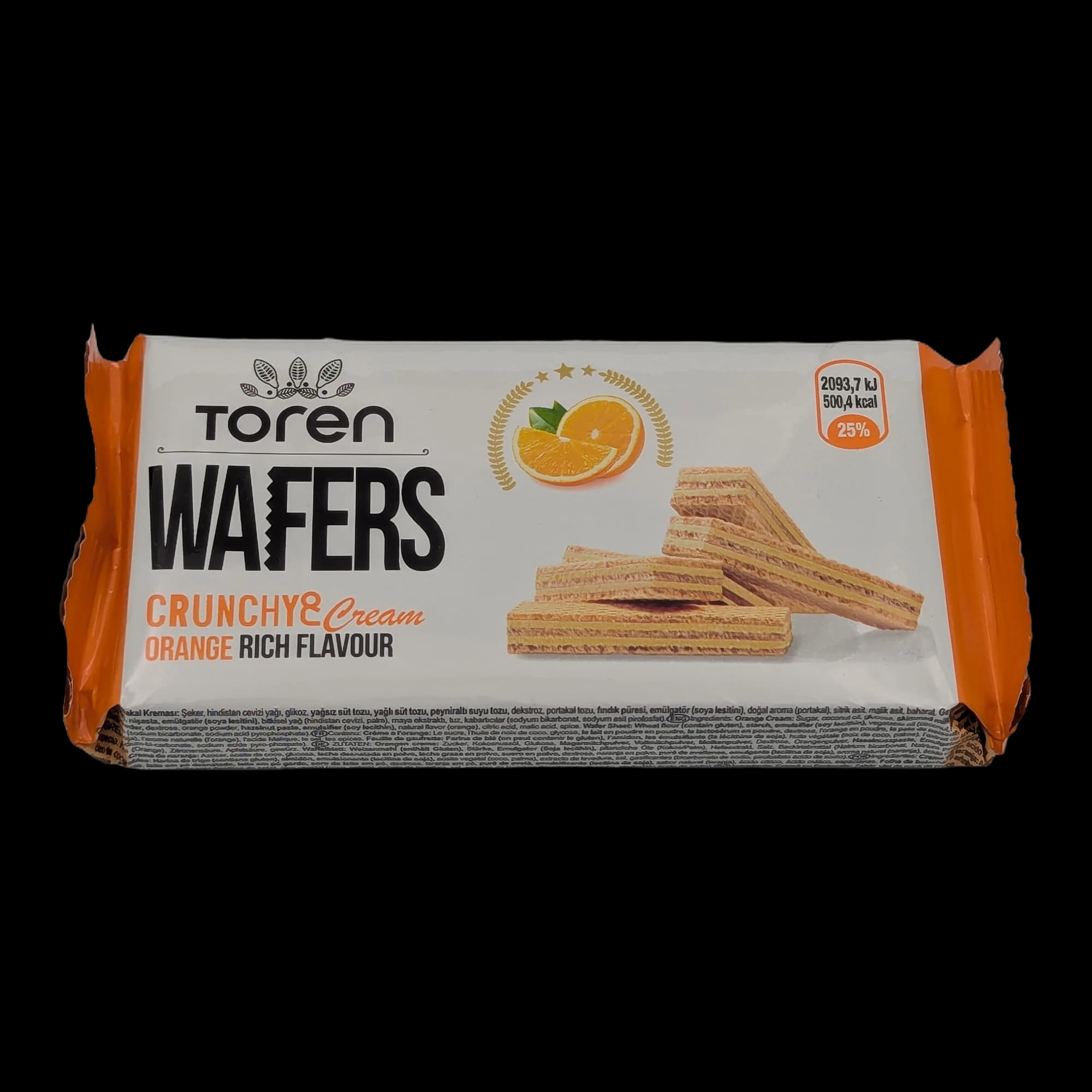Crunchy & Creamy Orange Wafers