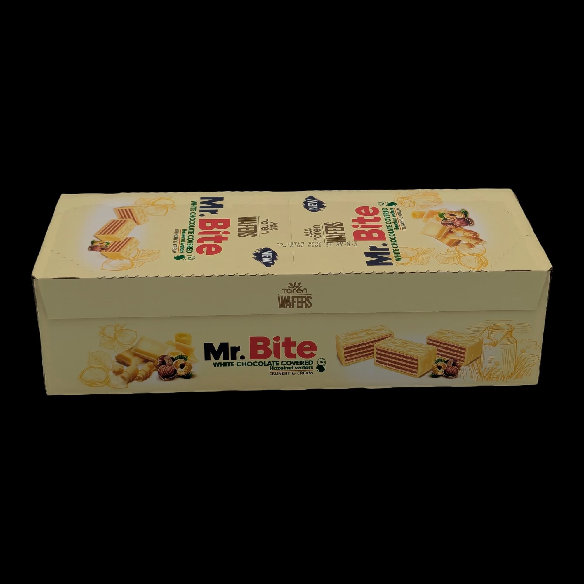 Mr. Bite White Chocolate Covered Hazelnut Cream