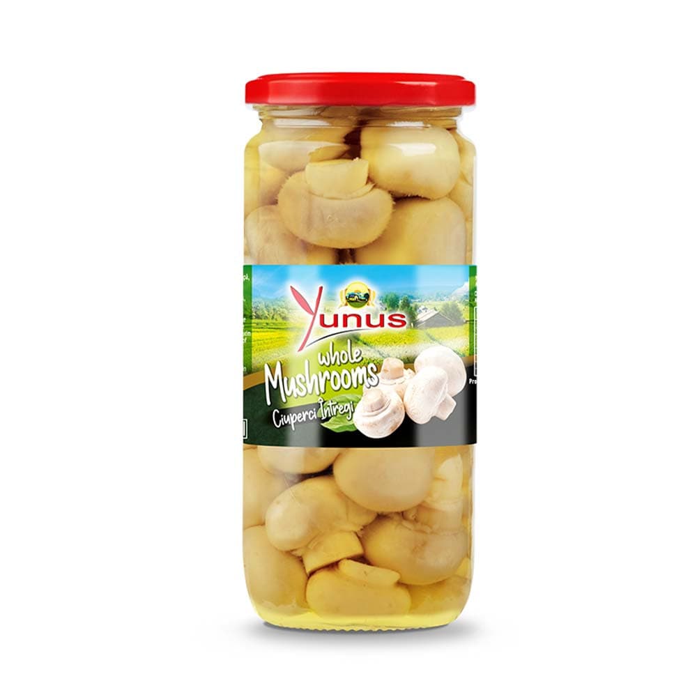 Yunus Whole Mushrooms in Jar 500ml