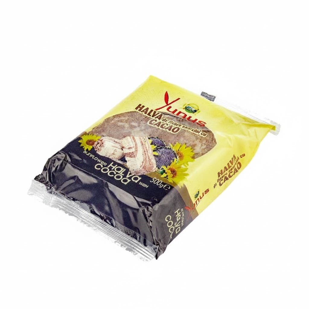 Halvă din Semințe de Floarea-Soarelui cu Cacao, 500g Flowpack